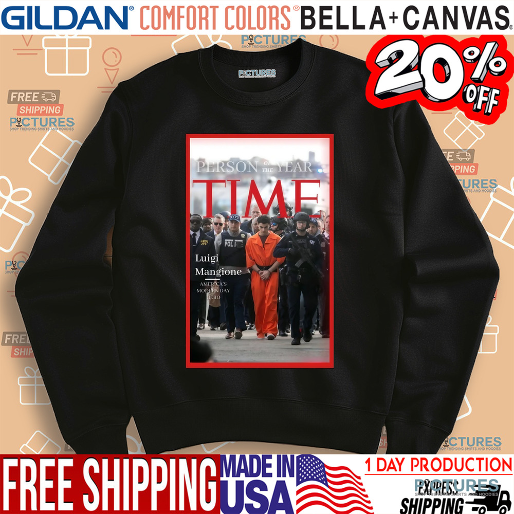 Luigi Mangione Person Of The Year Time America’s Modern Day Hero Shirt