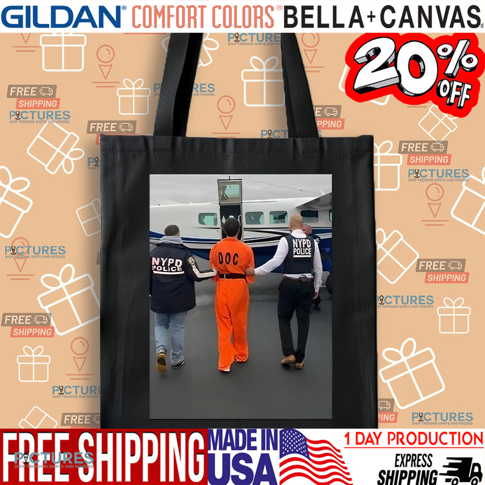 Luigi Mangioni Is Escorted From An Nypd Helicopter In New York City Shirt