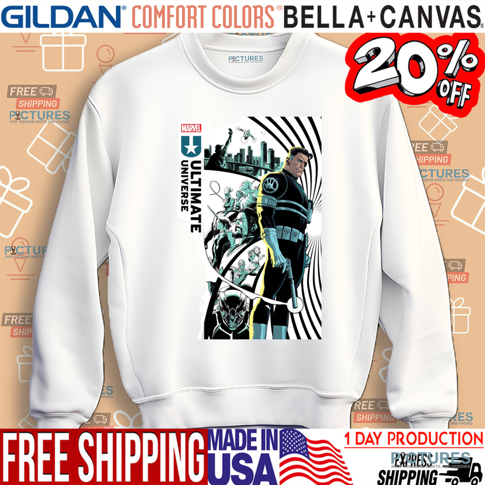 Marvel Ultimate Universe one year in shirt