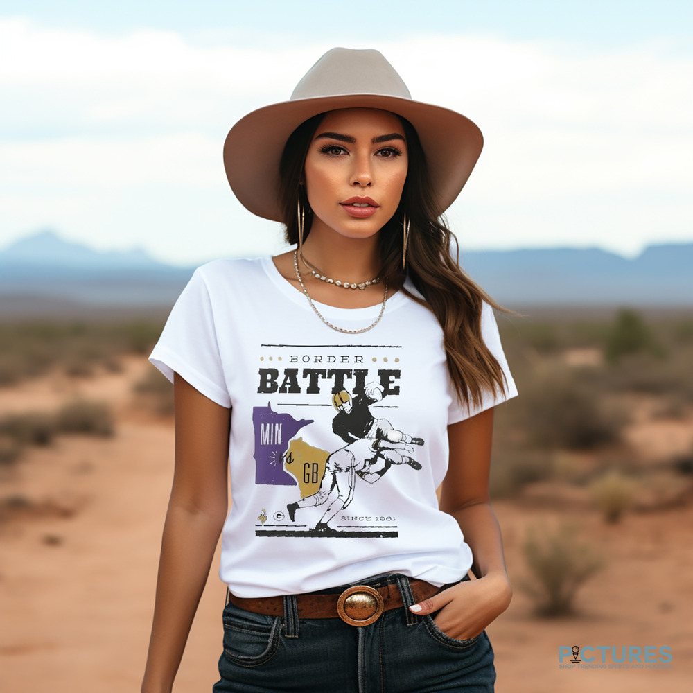 Minnesota Vikings Vs Green Bay Packers Battle Border NFL Season Shirt Minnesota Vikings Vs Green Bay Packers Battle Border NFL Season Shirt