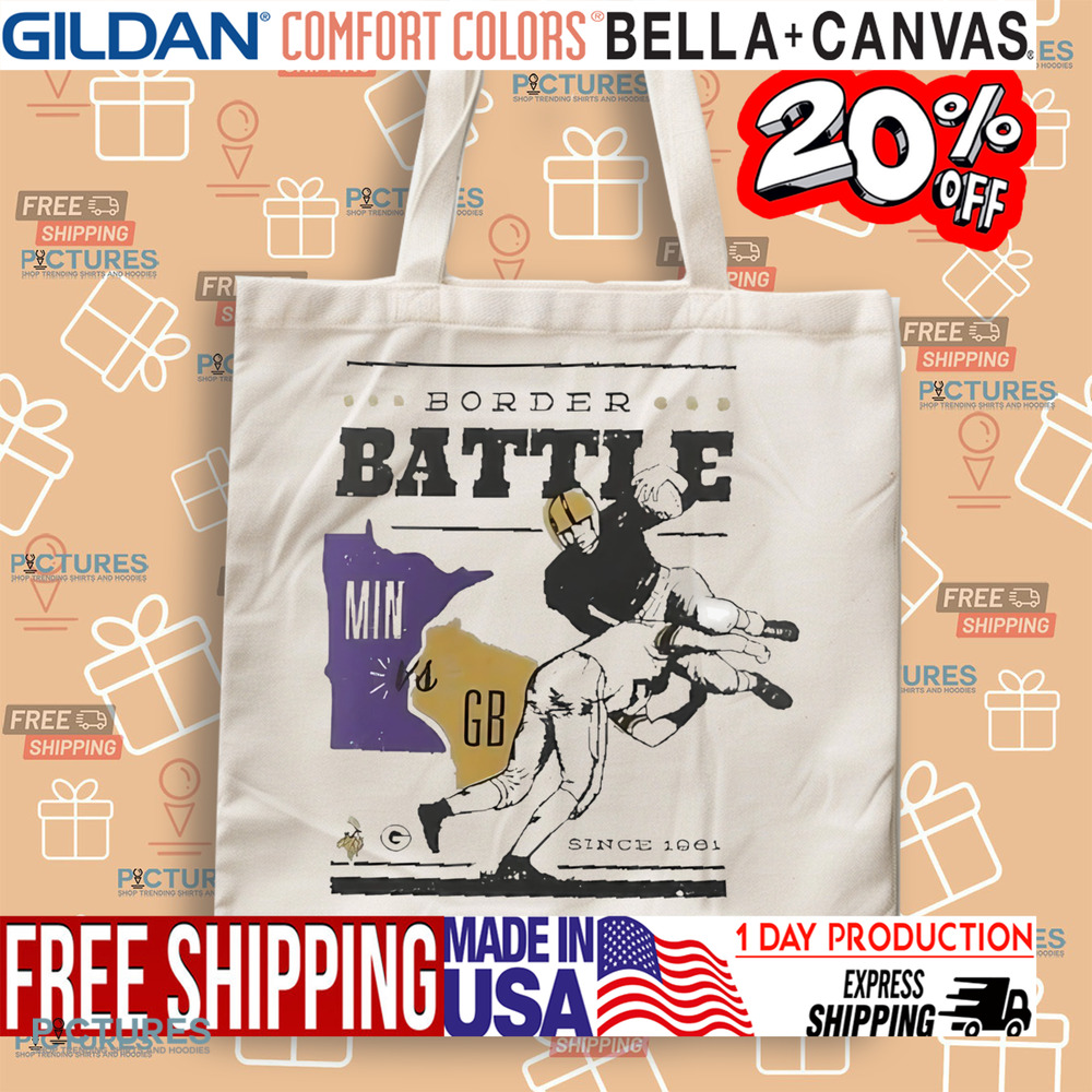 Minnesota Vikings Vs Green Bay Packers Battle Border NFL Season Shirt Minnesota Vikings Vs Green Bay Packers Battle Border NFL Season Shirt