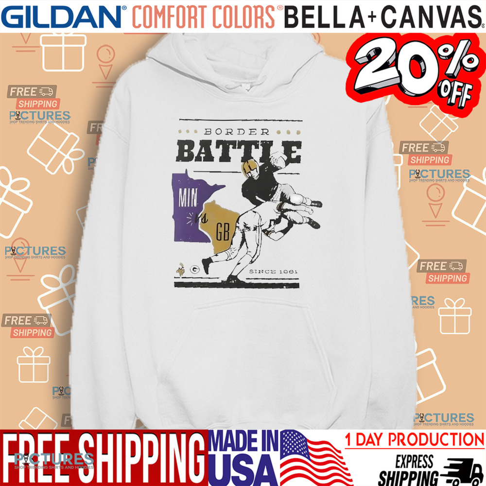 Minnesota Vikings Vs Green Bay Packers Battle Border NFL Season Shirt Minnesota Vikings Vs Green Bay Packers Battle Border NFL Season Shirt