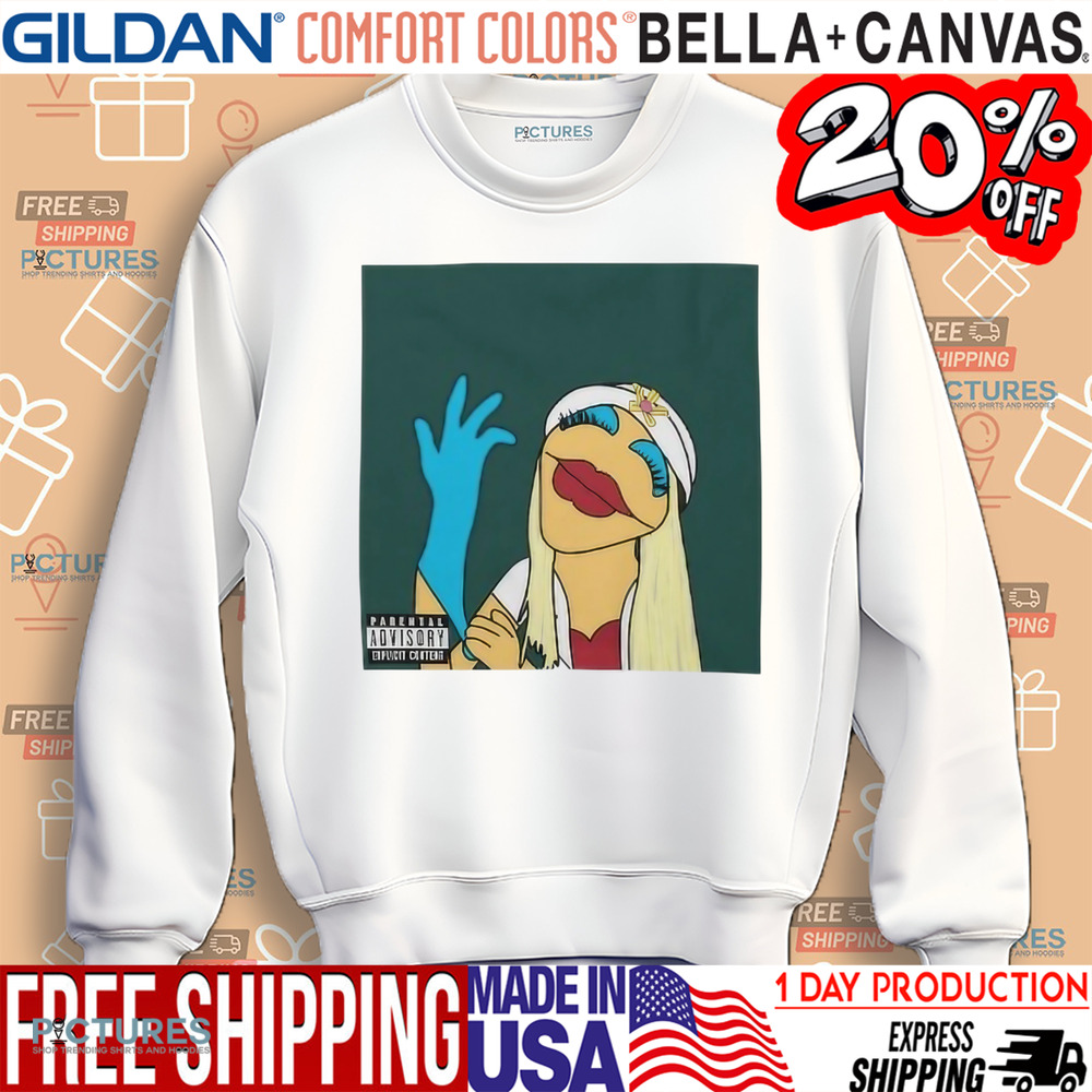 Muppet putting on glove all the small thing shirt