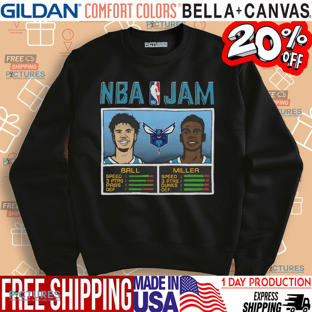 NBA Jam Hornets Ball And Miller Shirt