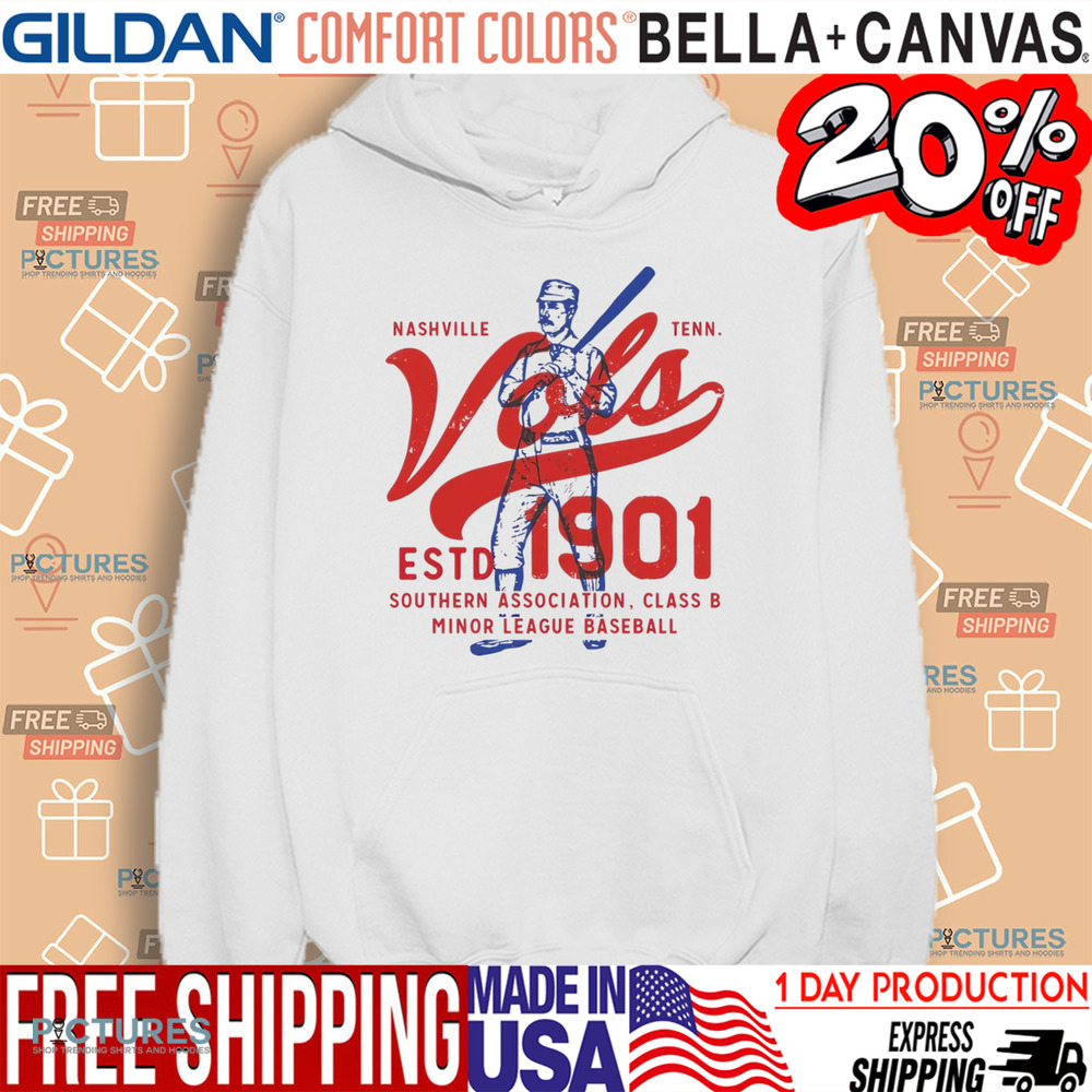 Nashville Vols Tennessee Vintage Defunct Baseball Teams Shirt