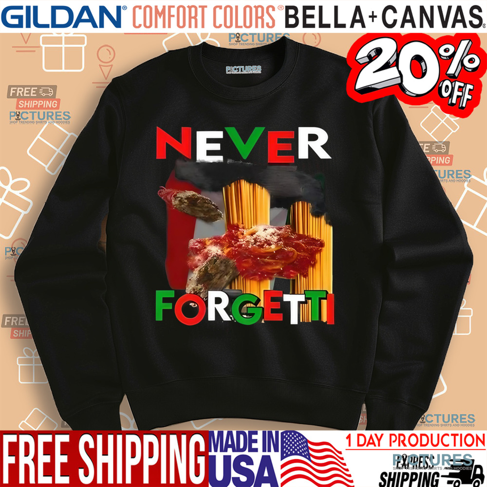 Never forgetti Slim Shady spaghetti shirt