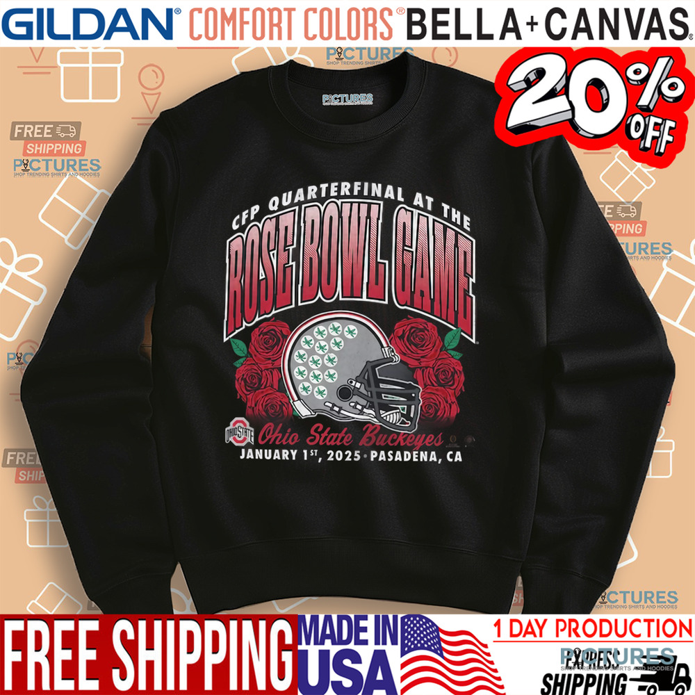 Ohio State Buckeyes '47 College Football Playoff 2025 Rose Bowl Game Shirt