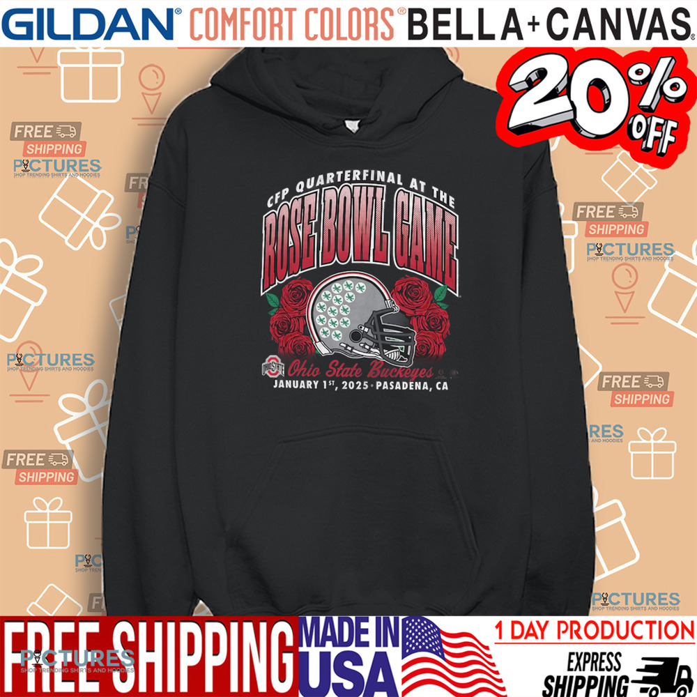 Ohio State Buckeyes '47 College Football Playoff 2025 Rose Bowl Game Shirt