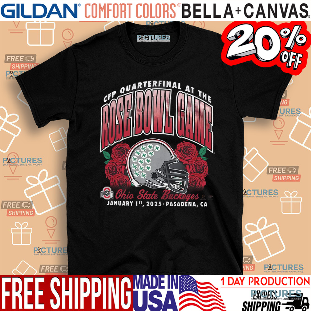 Ohio State Buckeyes '47 College Football Playoff 2025 Rose Bowl Game Shirt