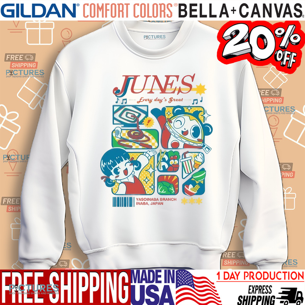 Persona 4 Junes Every Day's Great Yasoinaba Branch Inaba Japan Shopping Shirt
