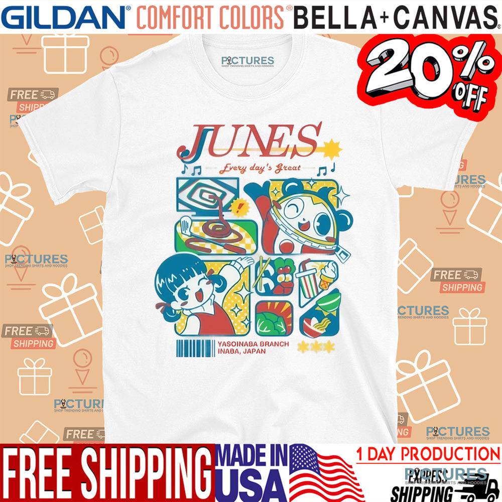 Persona 4 Junes Every Day's Great Yasoinaba Branch Inaba Japan Shopping Shirt