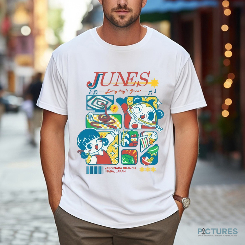 Persona 4 Junes Every Day's Great Yasoinaba Branch Inaba Japan Shopping Shirt