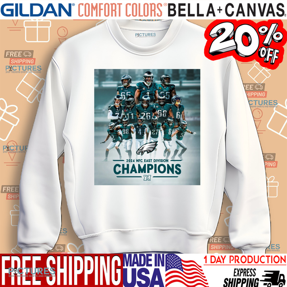 Philadelphia Eagles 2024 NFC East Division Champions Poster Shirt