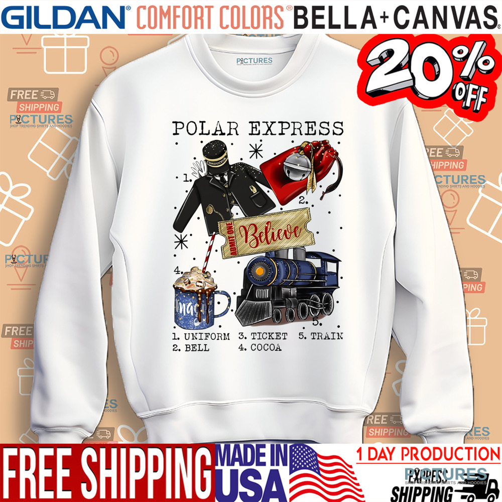 Polar Express Christmas Retro Vintage Shirt
