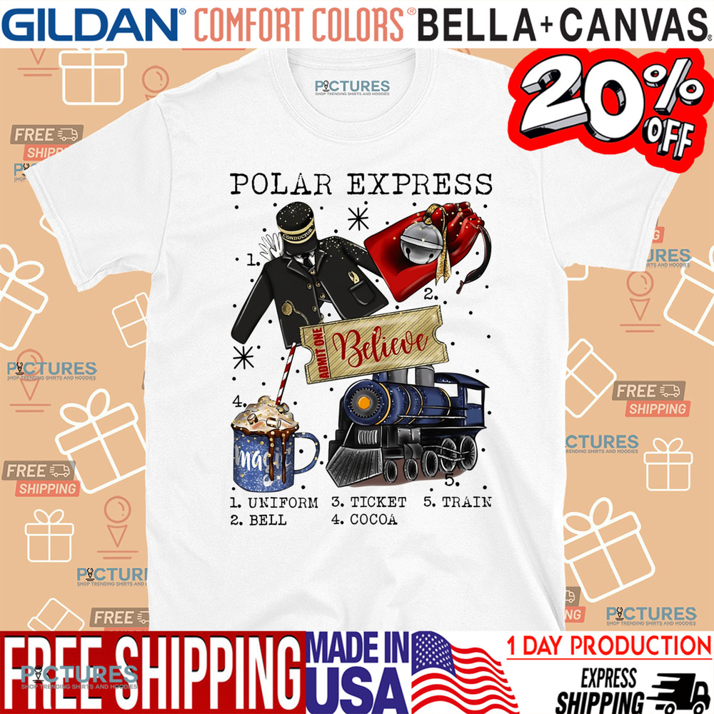 Polar Express Christmas Retro Vintage Shirt