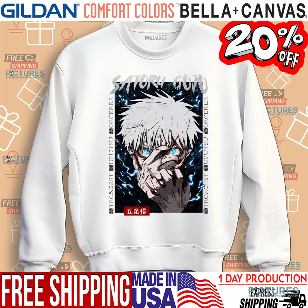 Satoru Gojo Strongest Jujutsu Sorcerer Shirt