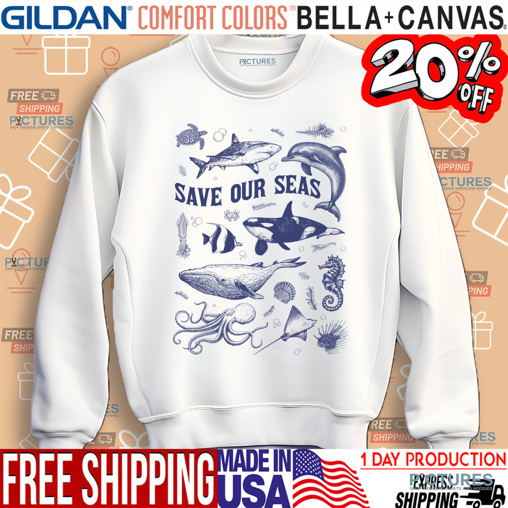 Save Our Sea Retro Marine life Shirt