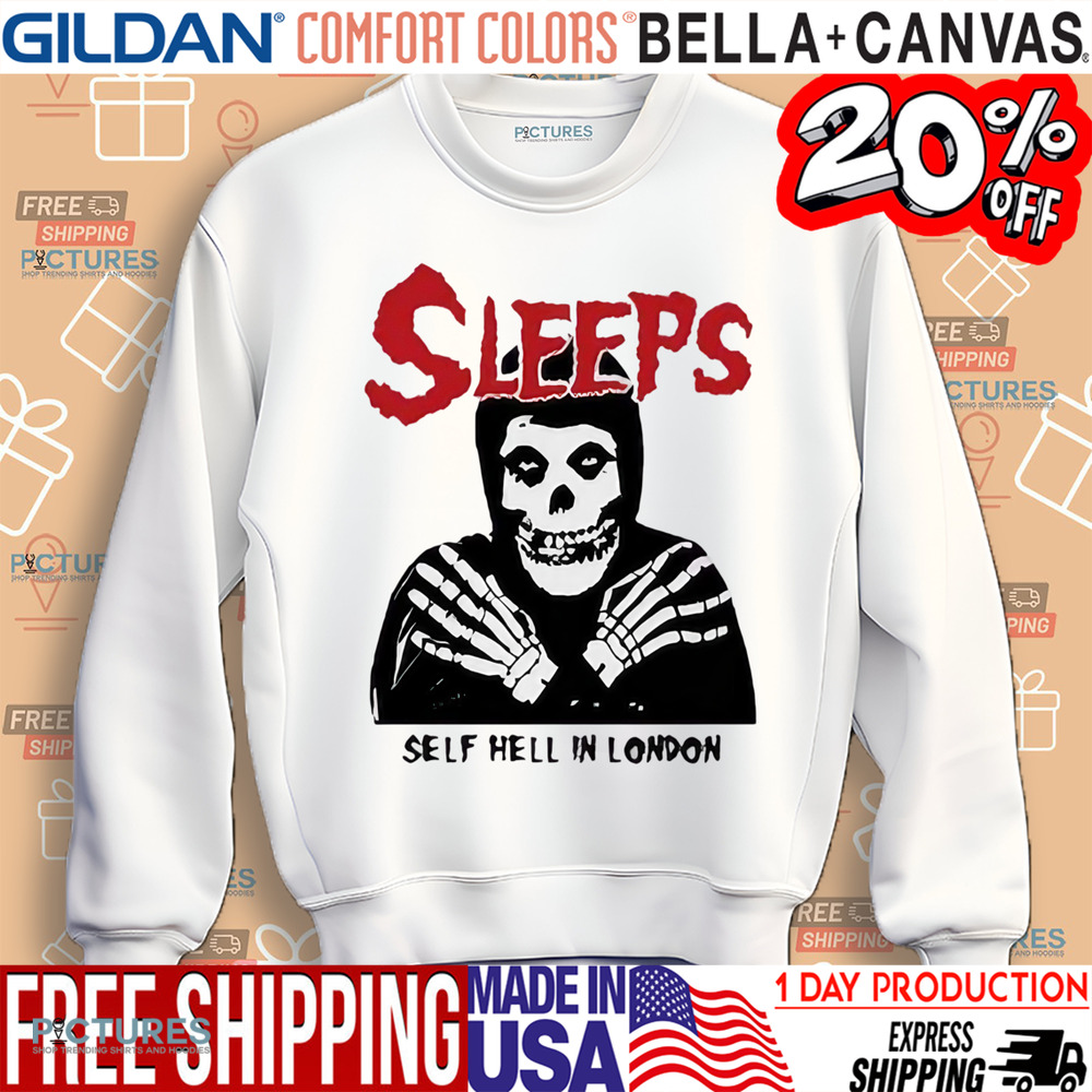 Sleeps Self Hell In London Skeleton Shirt