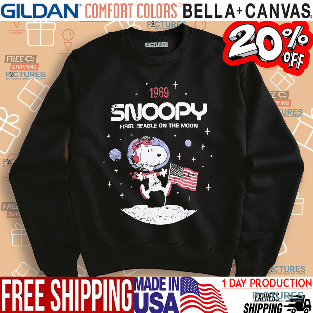 Snoopy Astronaut First Beagle On The Moon 1969 shirt