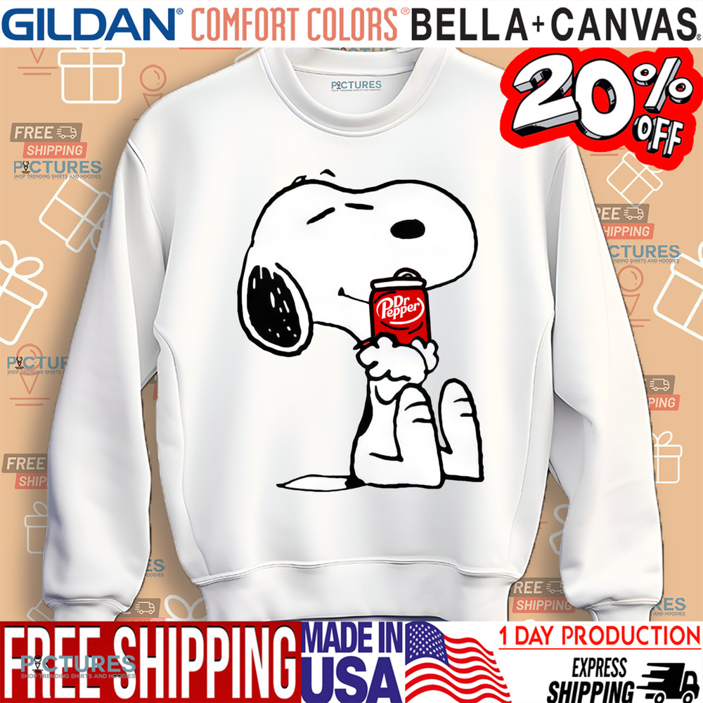 Snoopy hugs Dr Pepper Cute Shirt