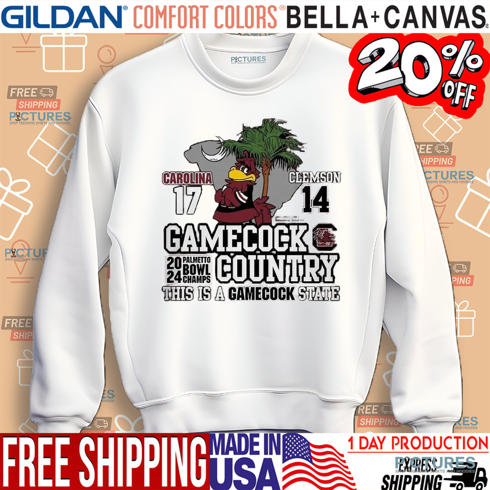 South Carolina Gamecocks vs. Clemson Tigers 17-14 Gamecock Country This Is A Gamecock State Shirt