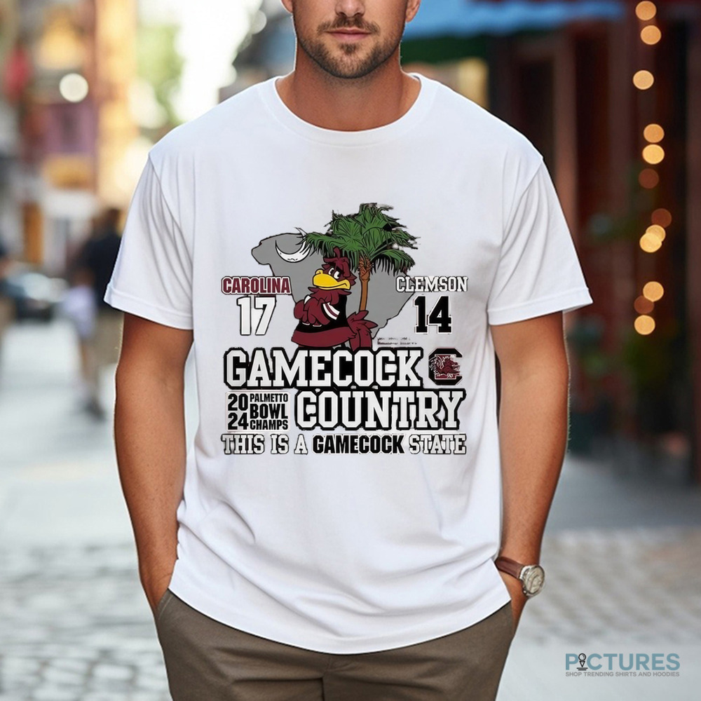 South Carolina Gamecocks vs. Clemson Tigers 17-14 Gamecock Country This Is A Gamecock State Shirt