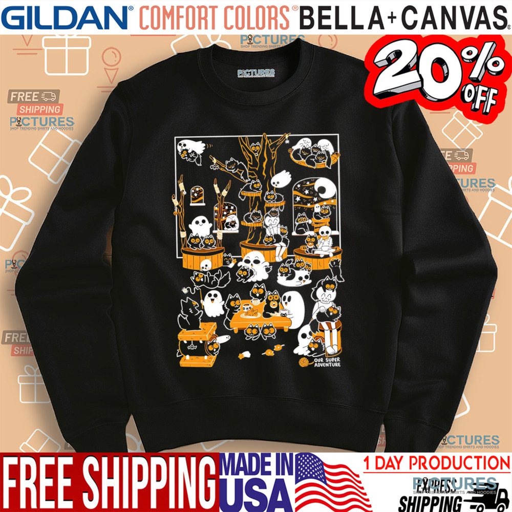 Spooky Cat Café shirt