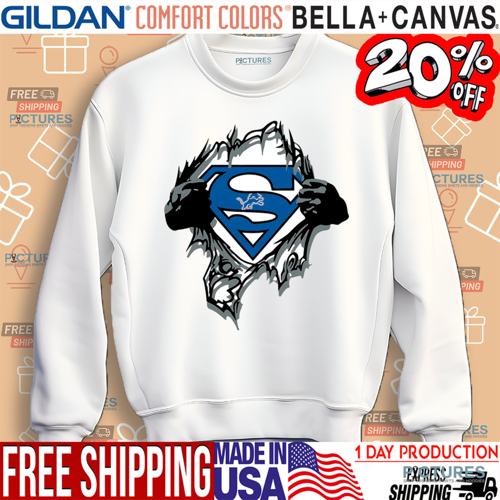Superhero Detroit Lions shirt