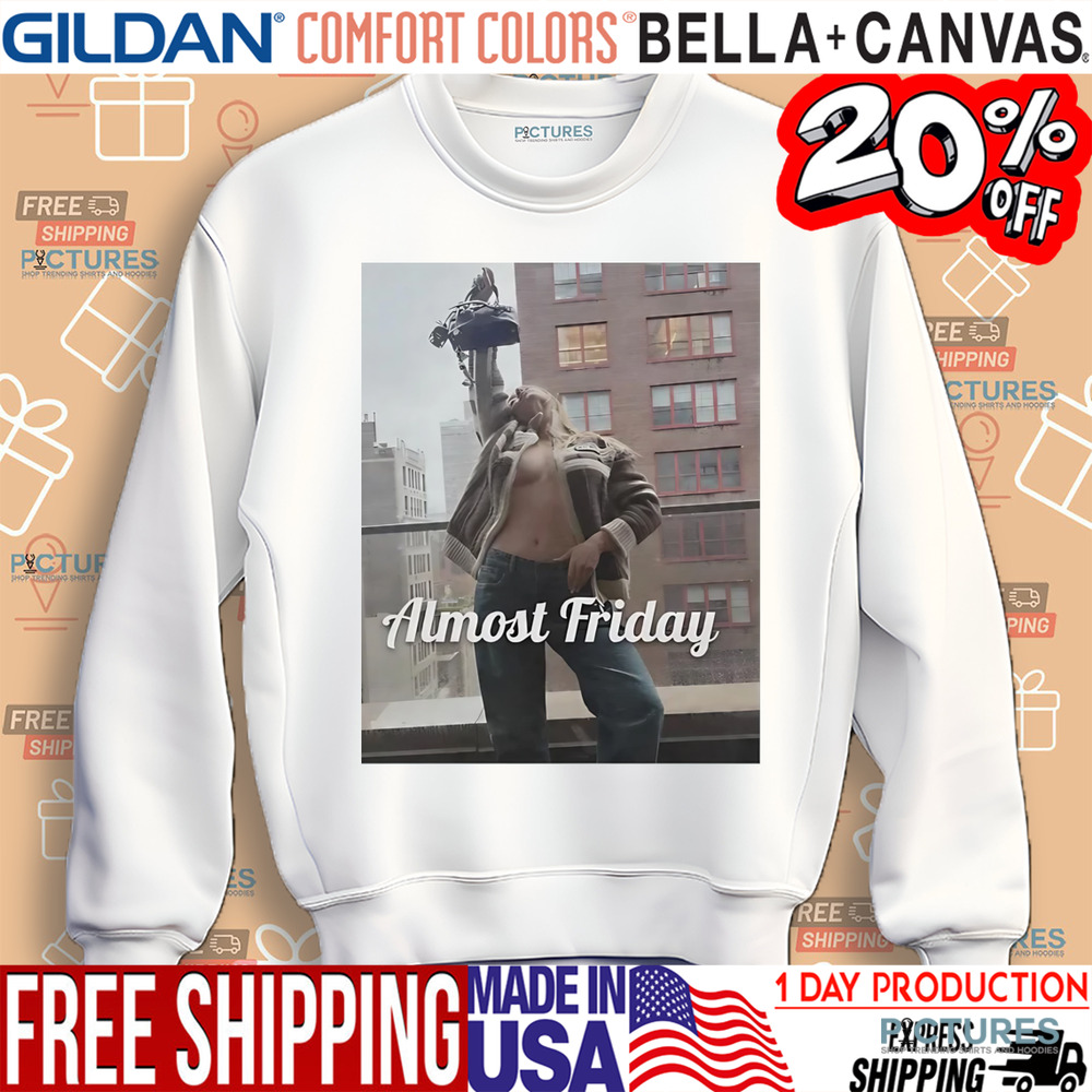 Sydney Sweeney handbag almost friday shirt