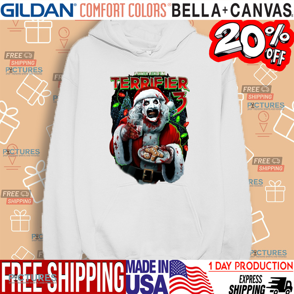 Terrifier 3 A Damien Leone Film Milk And Carnage Clown Xmas Shirt