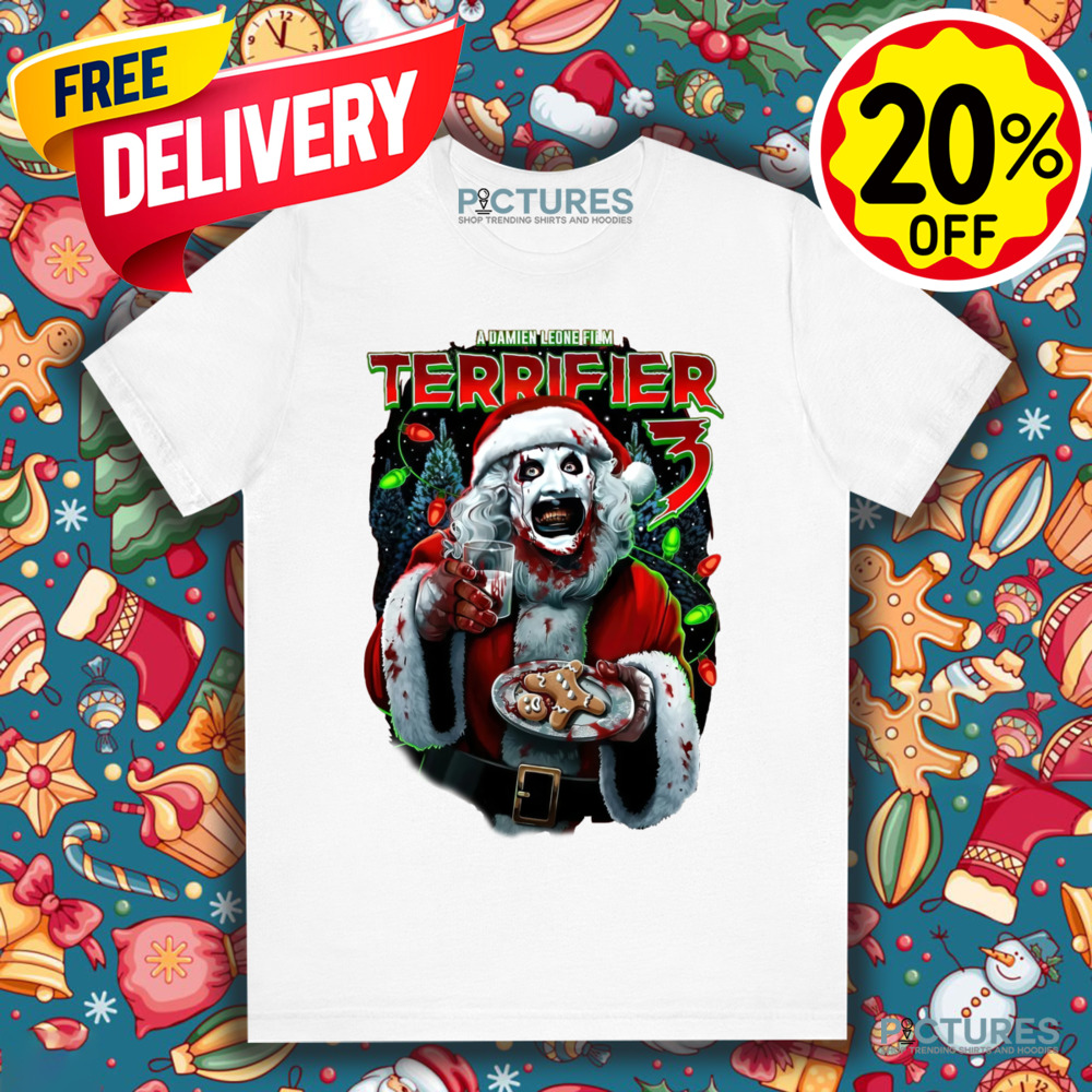 Terrifier 3 A Damien Leone Film Milk And Carnage Clown Xmas Shirt