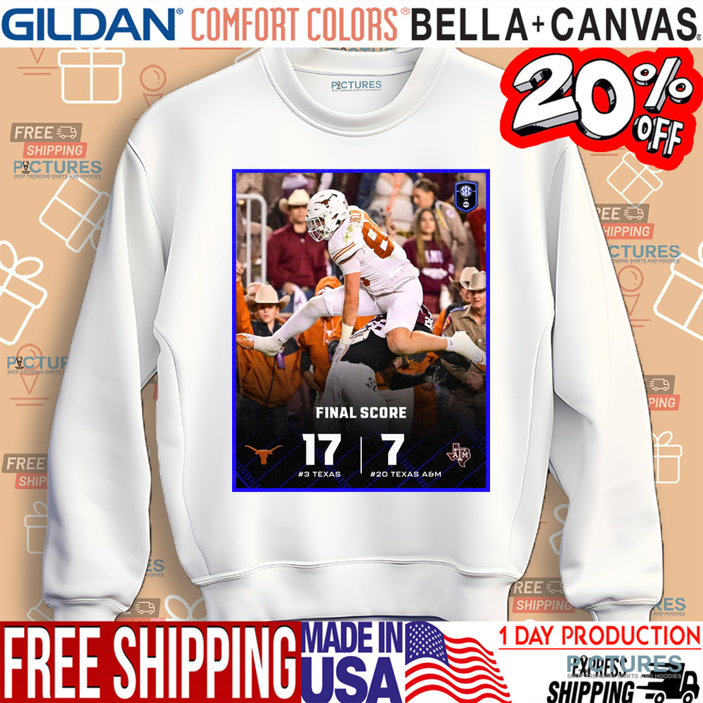 Texas Longhorns 17- 7 Texas AM Aggies Lone Star ShownDown Shirt