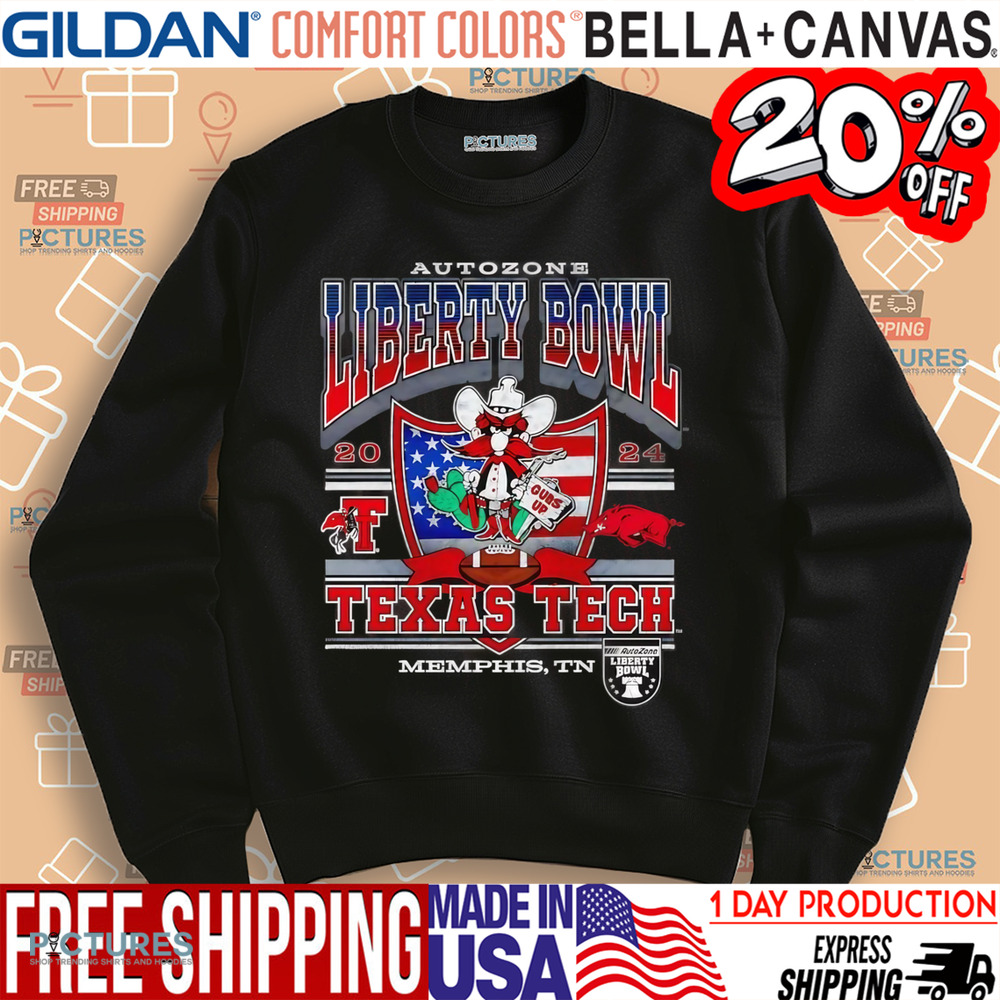 Texas Tech 2024 Autozone Liberty Bowl Memphis TN Shirt