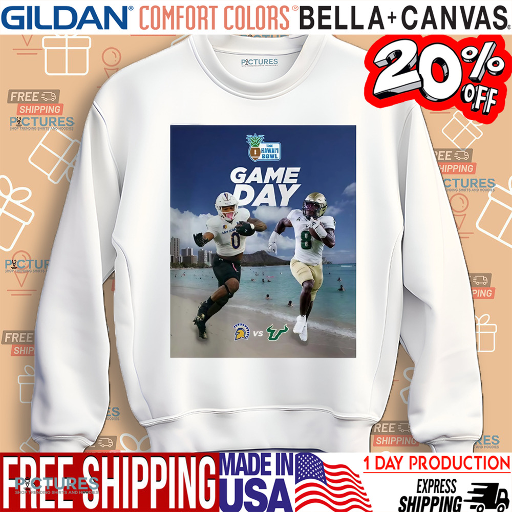 The Hawaii Bowl Game Day San Jose State Spartans Vs South Florida Bulls NCAA Division Shirt