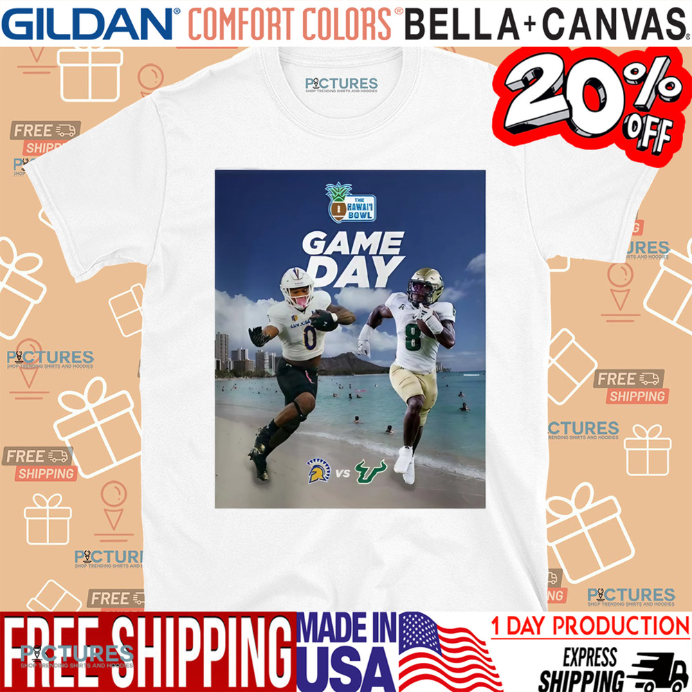 The Hawaii Bowl Game Day San Jose State Spartans Vs South Florida Bulls NCAA Division Shirt