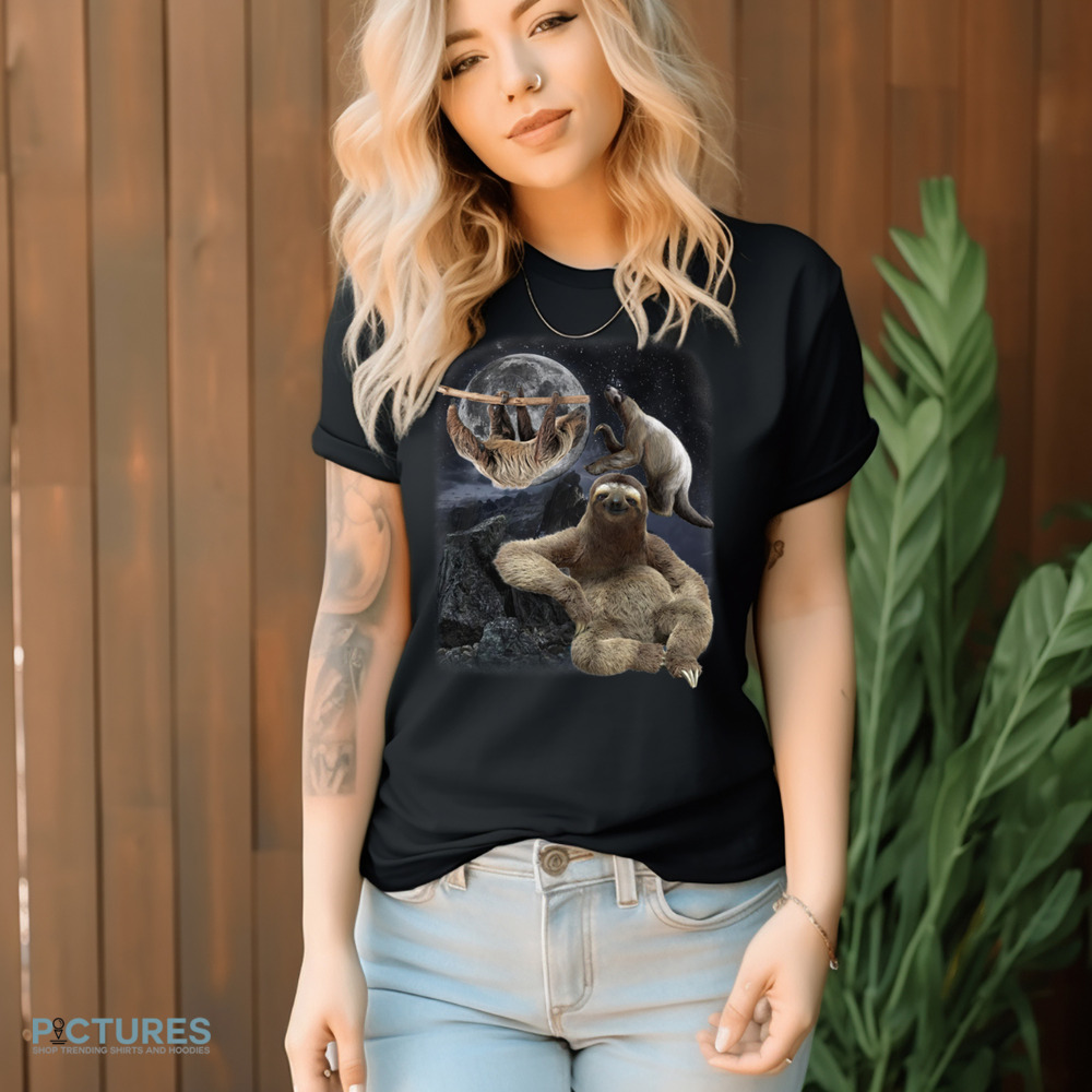 Three Sloths Nature Moon Vintage Shirt