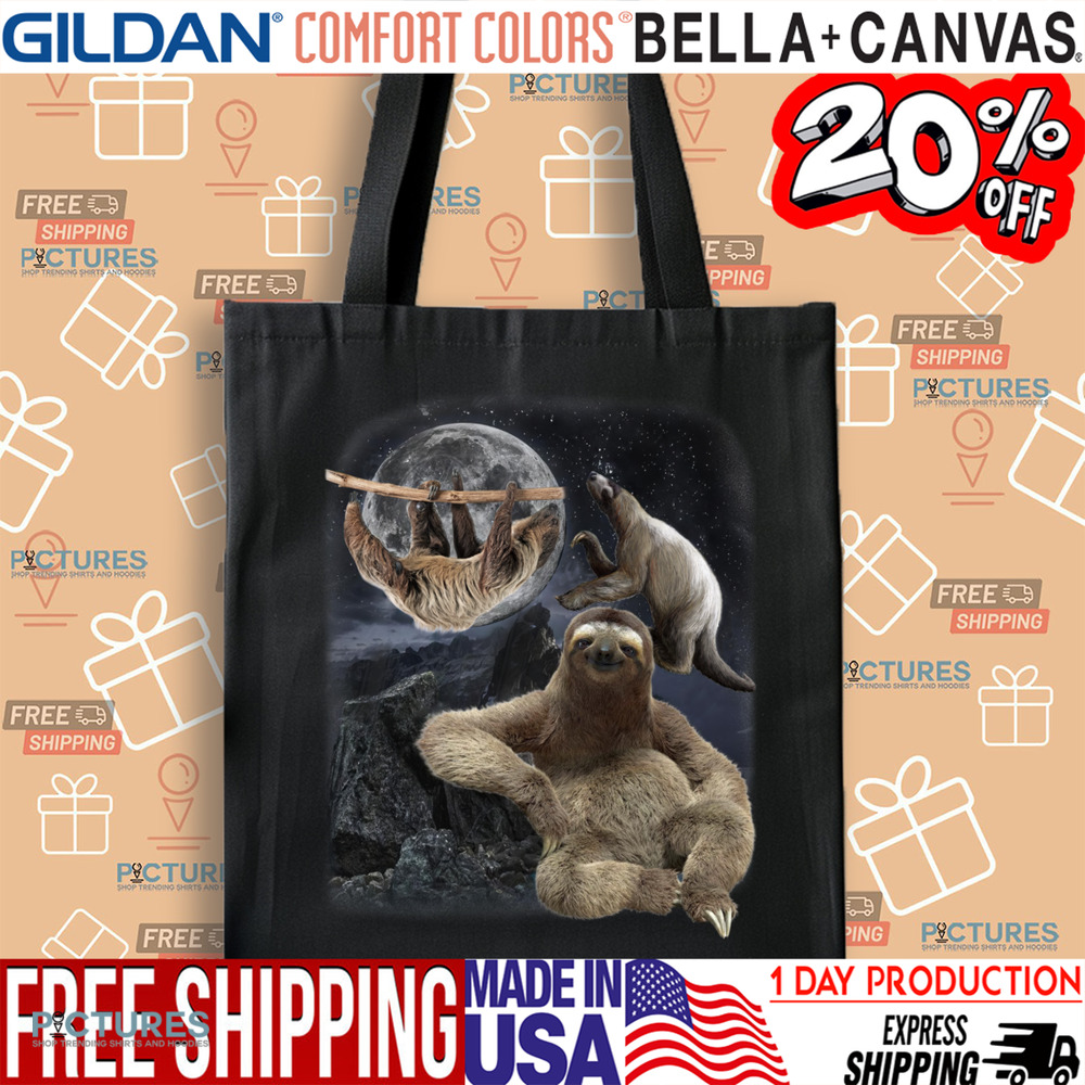Three Sloths Nature Moon Vintage Shirt