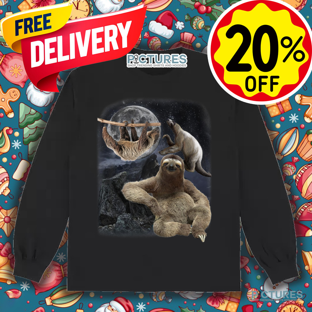 Three Sloths Nature Moon Vintage Shirt
