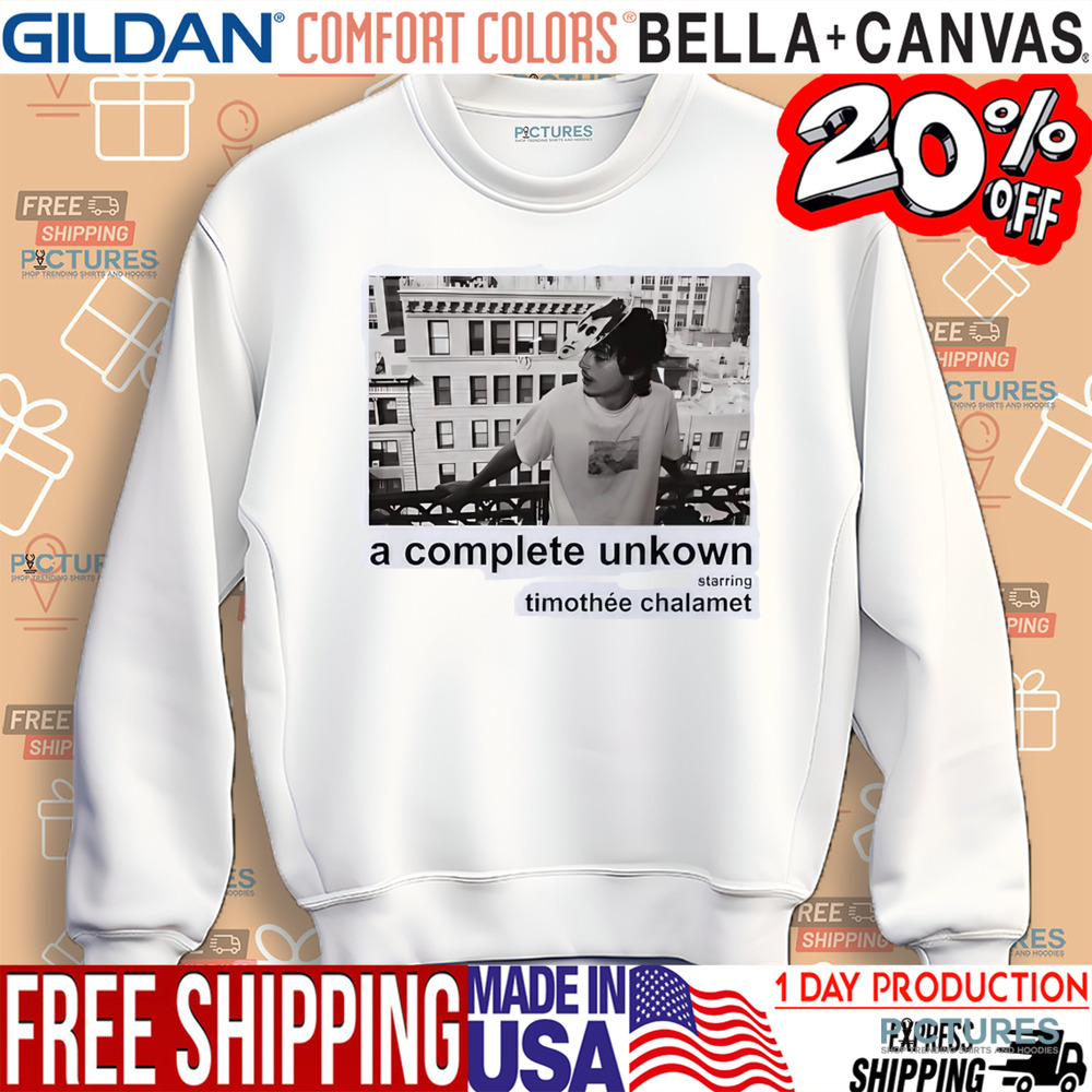 Timothée Chalamet A Complete Unknown Starring Shirt