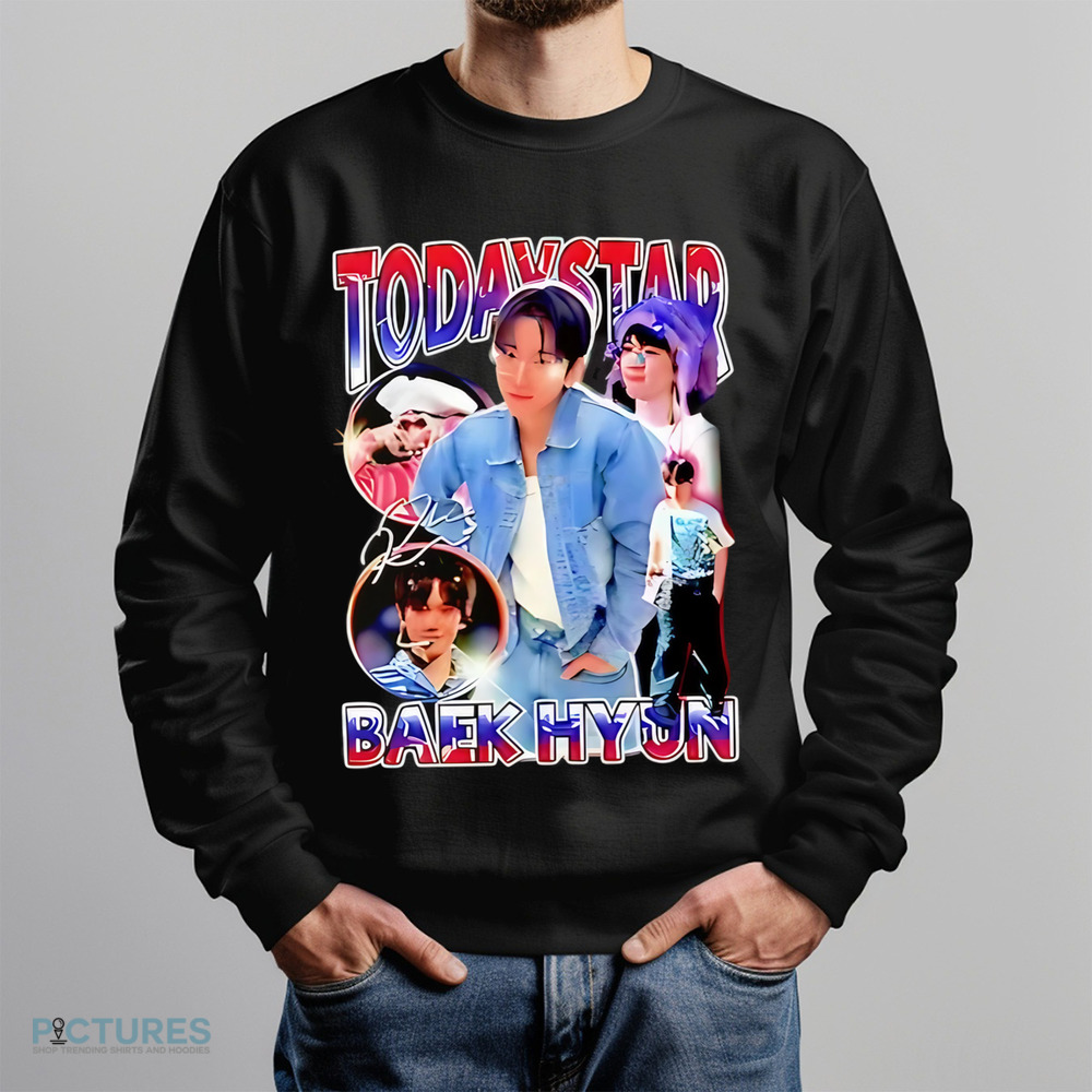 Today Star Baekhyun Vintage Bootleg shirt
