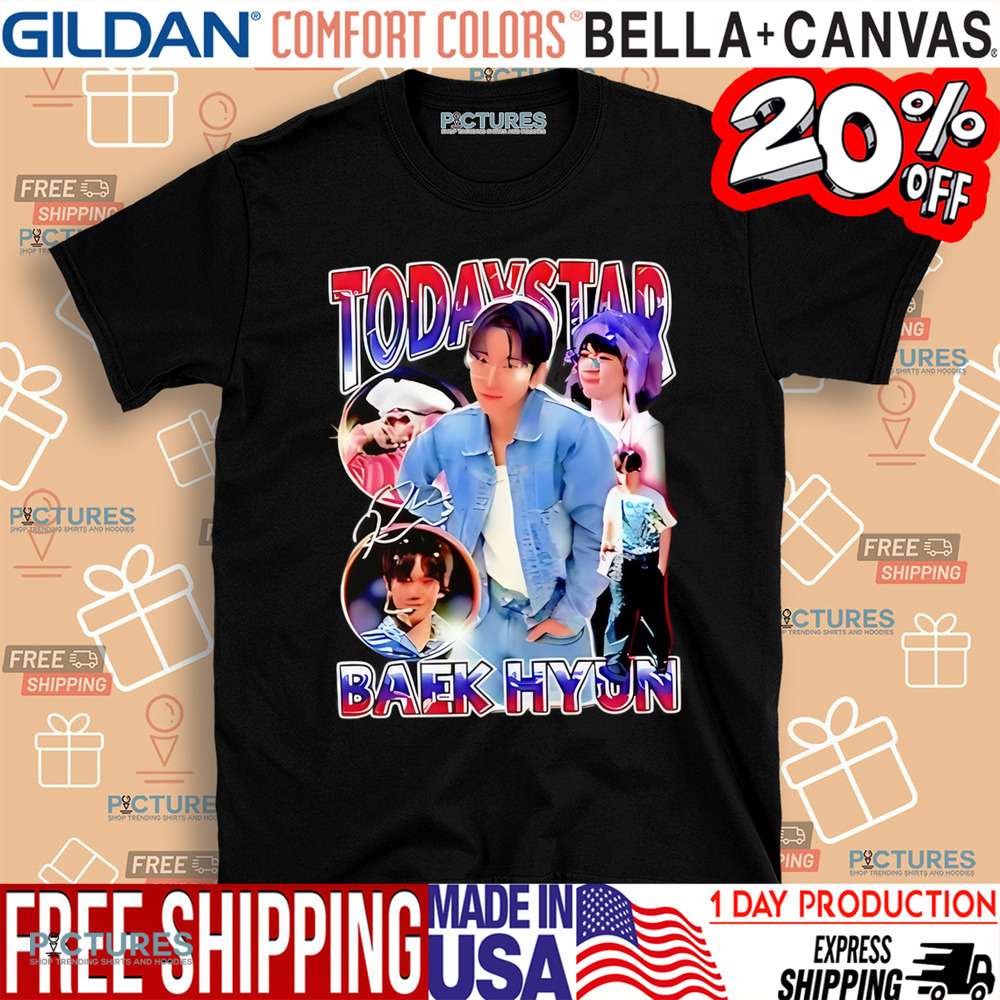 Today Star Baekhyun Vintage Bootleg shirt
