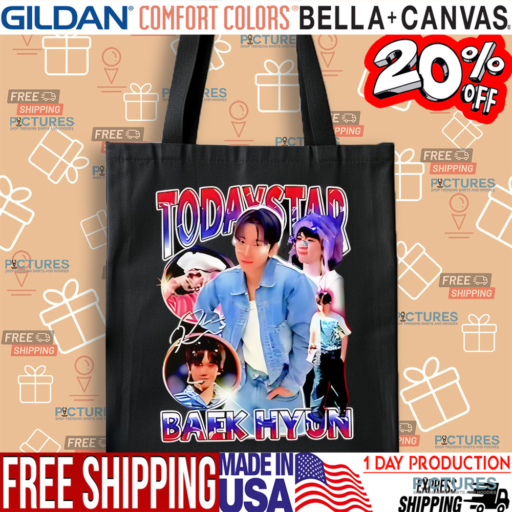 Today Star Baekhyun Vintage Bootleg shirt