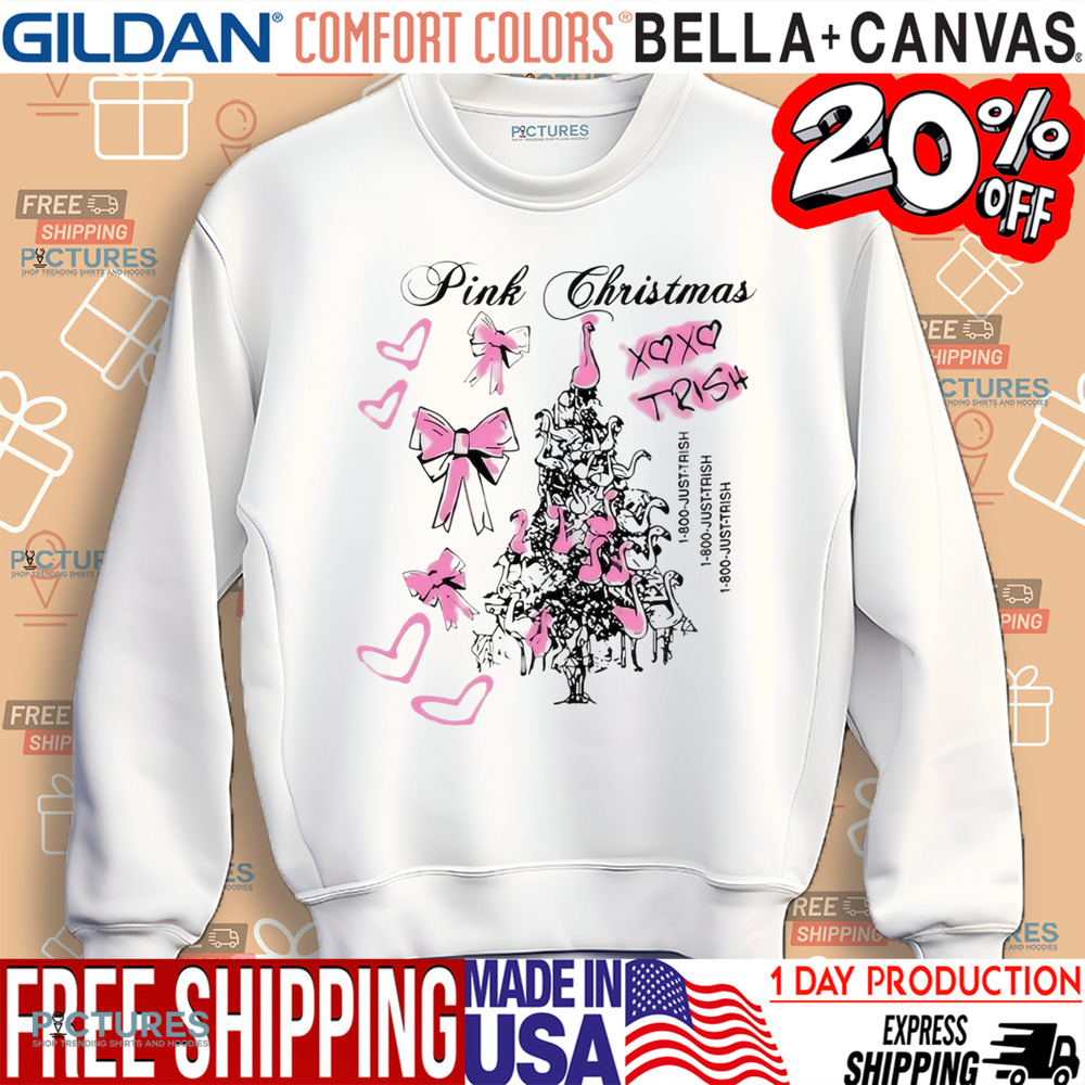 Trisha Paytas Just Trish Pink Christmas Xoxo Trish Shirt