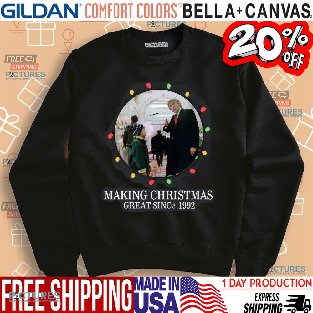 Trump Kevin Mccallister Home Alone Making Christmas Great Since 1992 Shirt