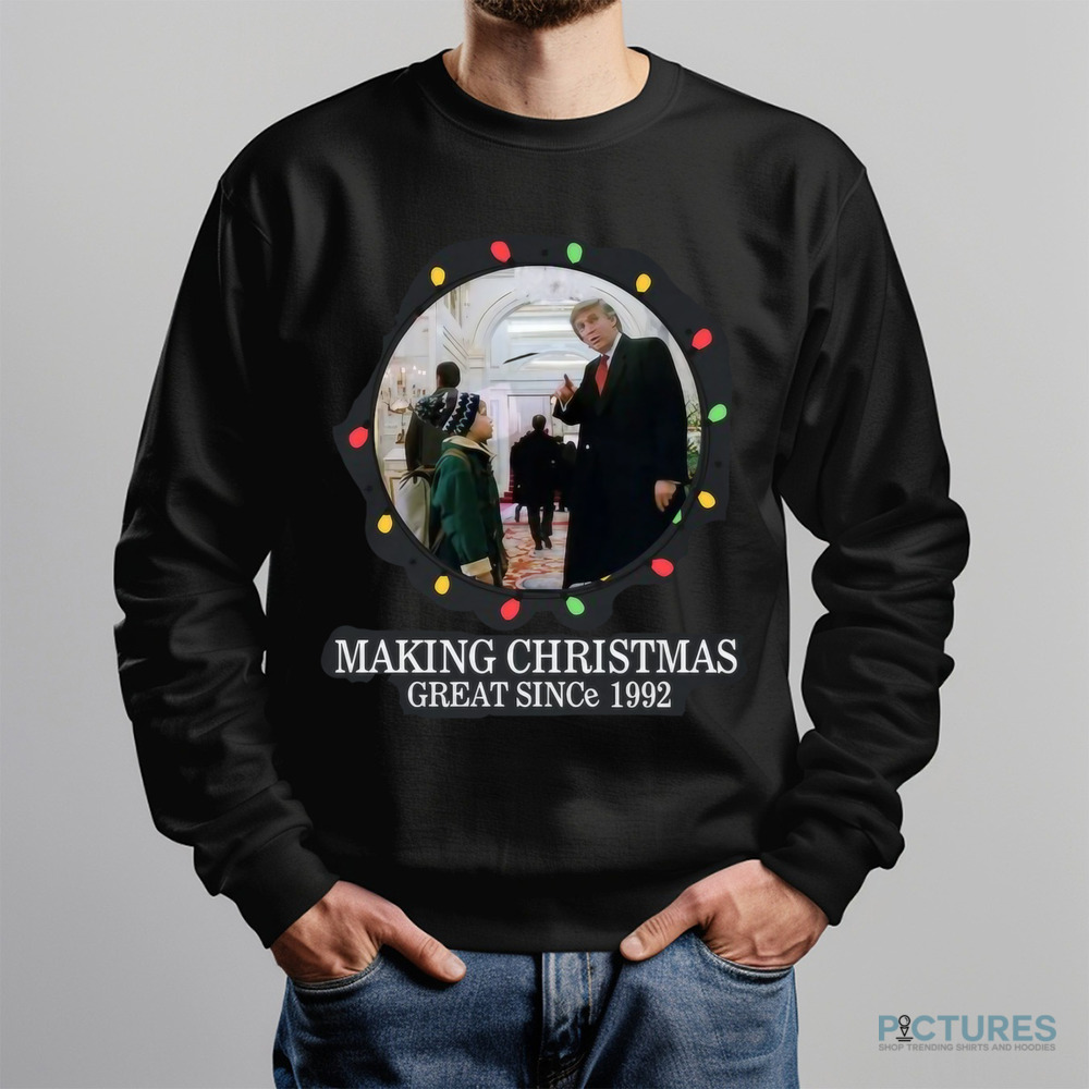 Trump Kevin Mccallister Home Alone Making Christmas Great Since 1992 Shirt