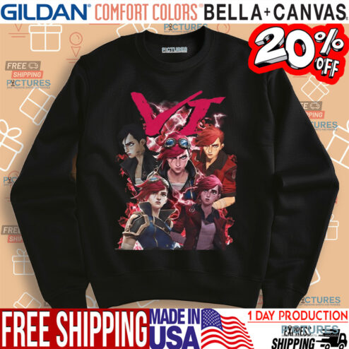 Vi Arcane League Of Legends Vintage Bootleg Shirt