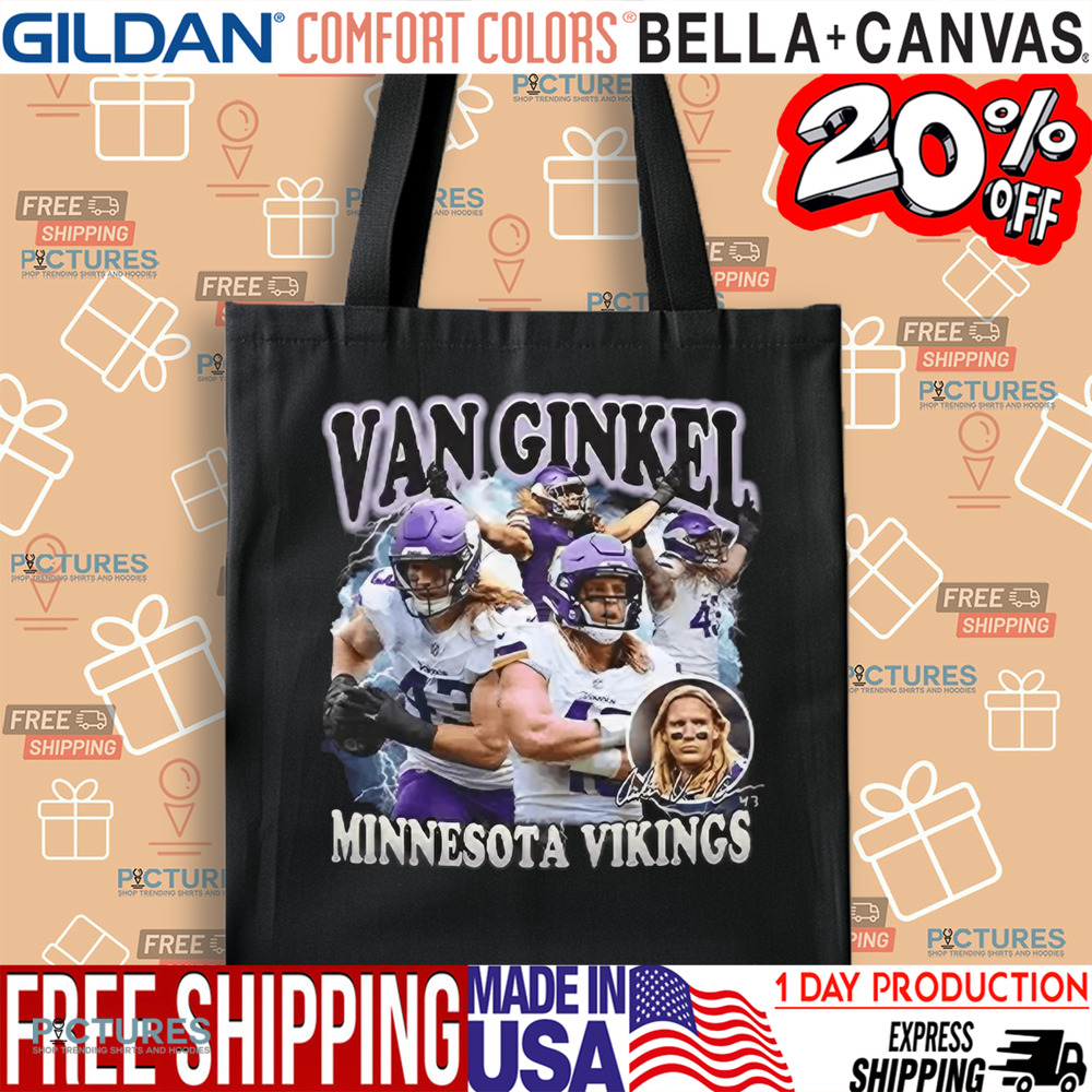 Vikings Brian Flores Van Ginkel Vintage Bootleg Shirt