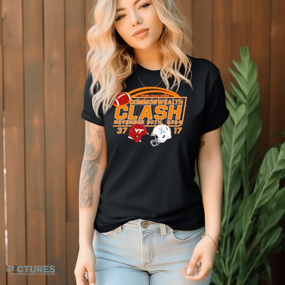 Virginia Tech Hokies vs. Virginia Cavaliers 2024 Commonwealth score shirt