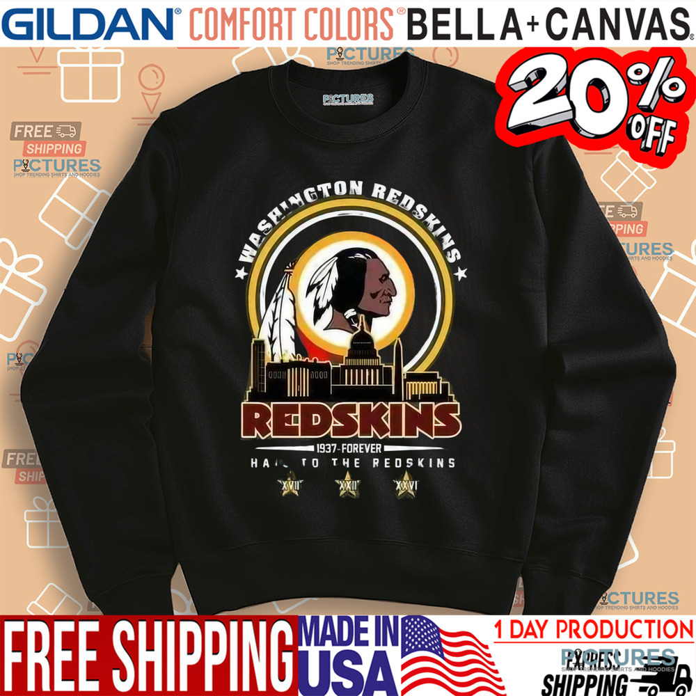 Washington Redskins 1937 Forever Hail To The Redskins Shirt