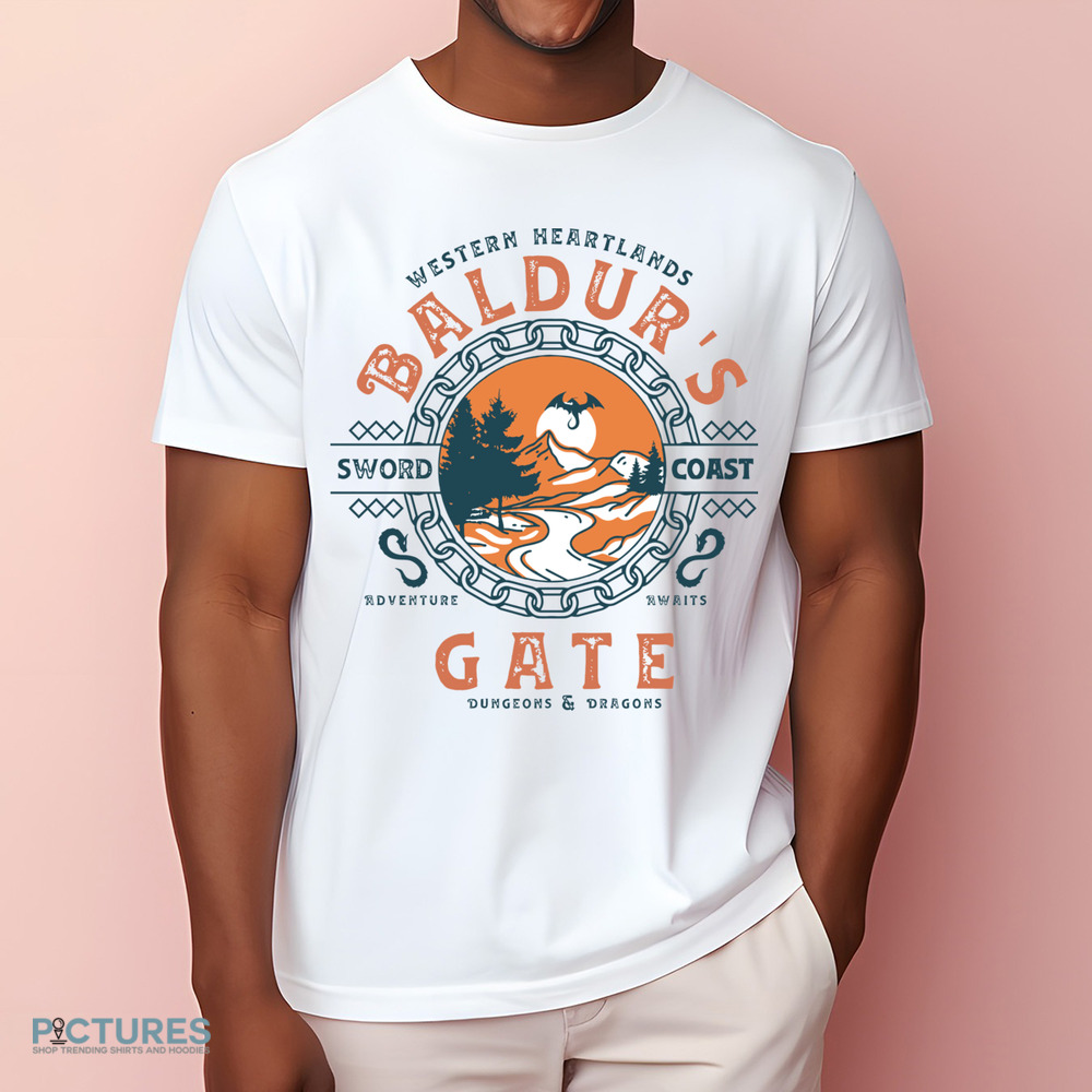 Western Heartlands Baldur's Gate Dungeons and Dragons Sword Coast Adventure Awaits Shirt